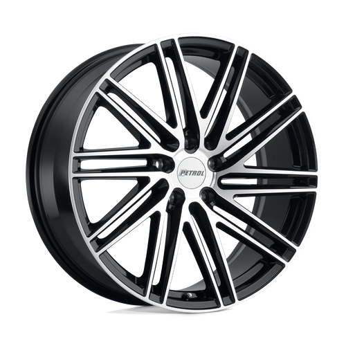 Petrol P1C 18x8 Gloss Black W/ Mach Cut Face 5x114.3 40mm