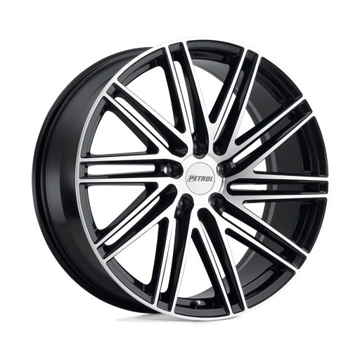 Petrol P1C 18x8 Gloss Black W/ Mach Cut Face 5x114.3 40mm