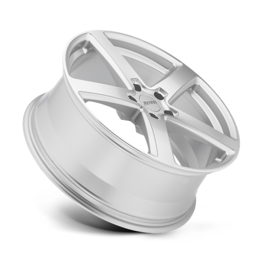 Petrol P2A 18x8 Silver W/ Machined Cut Face 5x114.3 40mm