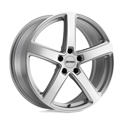 Petrol P2A 19x8 Silver W/ Machined Cut Face 5x114.3 40mm