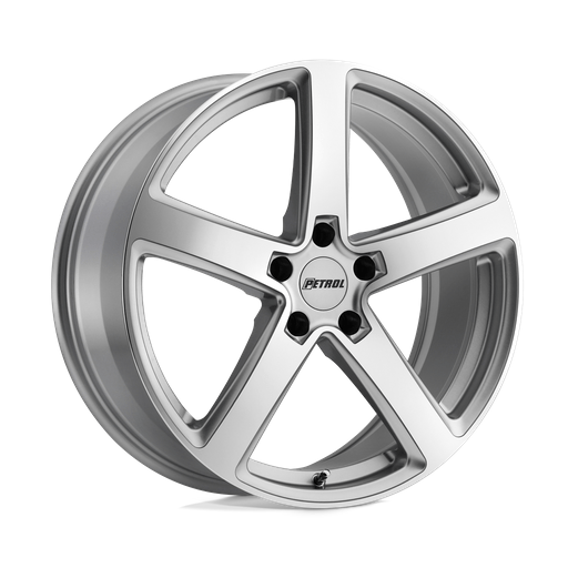 Petrol P2A 19x8 Silver W/ Machined Cut Face 5x114.3 40mm
