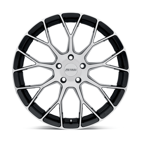 Petrol P2B 19x8 Gloss Black W/ Mach Cut Face 5x114.3 40mm