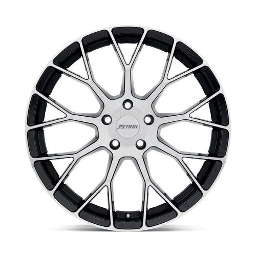 Petrol P2B 18x8 Gloss Black W/ Mach Cut Face 5x114.3 40mm