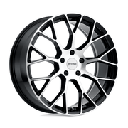 Petrol P2B 20x8.5 Gloss Black W/ Mach Cut Face 5x114.3 40mm