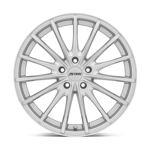 Petrol P3A 19x8 Silver W/ Machined Cut Face 5x114.3 40mm