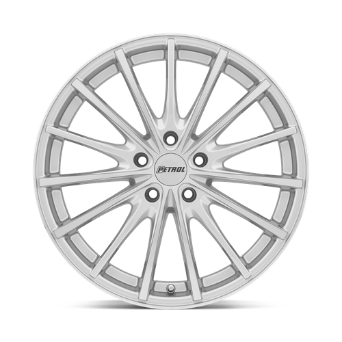 Petrol P3A 19x8 Silver W/ Machined Cut Face 5x114.3 40mm