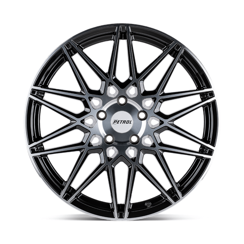 Petrol P3C 17x8 Gloss Black W/ Mach Cut Face 5x114.3 40mm