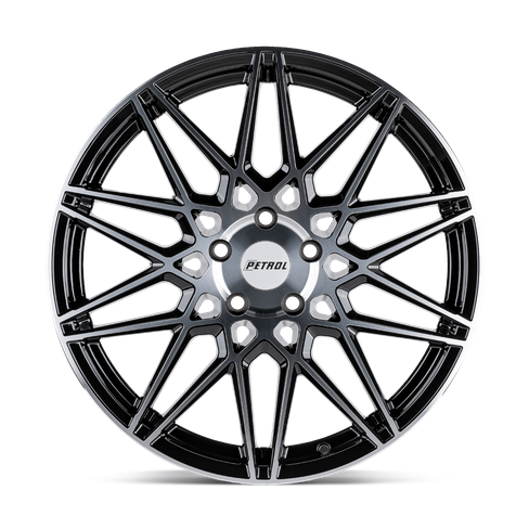 Petrol P3C 20x8.5 Gloss Black W/ Mach Cut Face 5x114.3 40mm