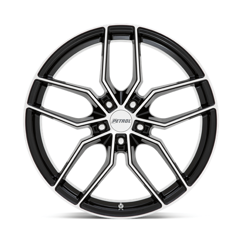 Petrol P5C 19x8 Gloss Black W/ Mach Cut Face 5x114.3 40mm