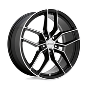 Petrol P5C 17x8 Gloss Black W/ Mach Cut Face 5x114.3 40mm