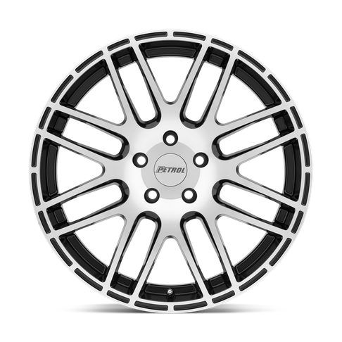 Petrol P6A 17x7.5 Gloss Black W/ Mach Cut Face 5x114.3 40mm