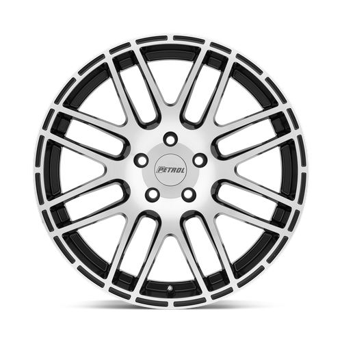 Petrol P6A 17x7.5 Gloss Black W/ Mach Cut Face 5x114.3 40mm