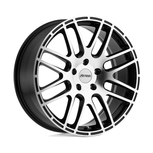Petrol P6A 17x7.5 Gloss Black W/ Mach Cut Face 5x114.3 40mm