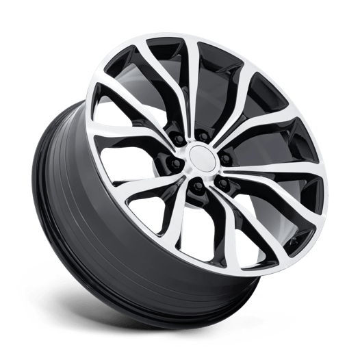 Performance Replicas PR230 22x9.5 Gloss Black W/ Machined Face 6x135 44mm