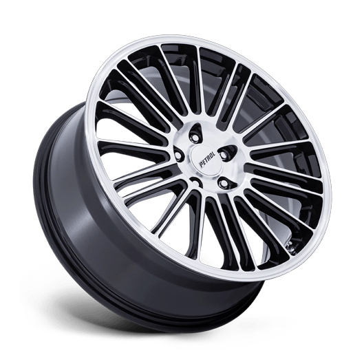 Petrol PE001 P1D 19x8 Gloss Black W/ Machined Face 5x114.3 40mm