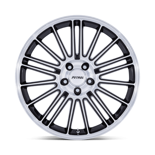 Petrol PE001 P1D 19x8 Gloss Black W/ Machined Face 5x114.3 40mm