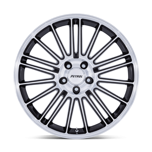 Petrol PE001 P1D 18x8 Gloss Black W/ Machined Face 5x114.3 40mm
