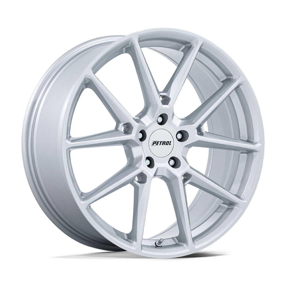 Petrol PE002 P1E 20x8.5 Gloss Silver 5x114.3 40mm