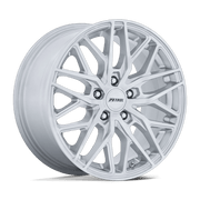 Petrol PE004 P3E 17x8 Machined Brushed Gloss Silver 5x114.3 40mm