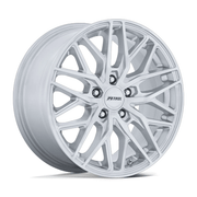 Petrol PE004 P3E 19x8.5 Machined Brushed Gloss Silver 5x114.3 40mm
