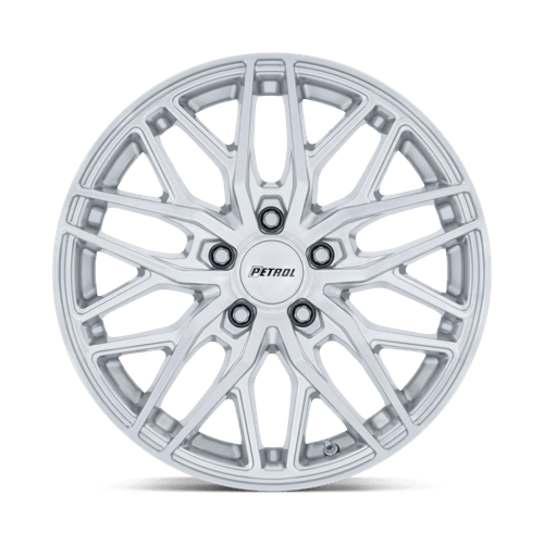 Petrol PE004 P3E 17x8 Machined Brushed Gloss Silver 5x114.3 40mm