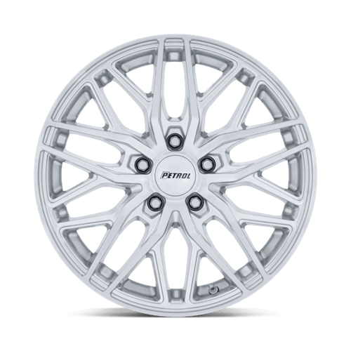 Petrol PE004 P3E 19x8.5 Machined Brushed Gloss Silver 5x114.3 40mm