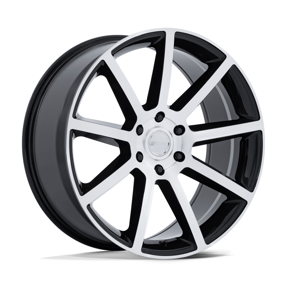 Petrol PE007 P6E 20x9.5 Gloss Black W/ Machined Face 6x135 30mm