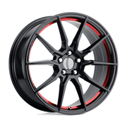 Performance Replicas PR193 20x9 Gloss Black Red Machined 5x114.3 30mm