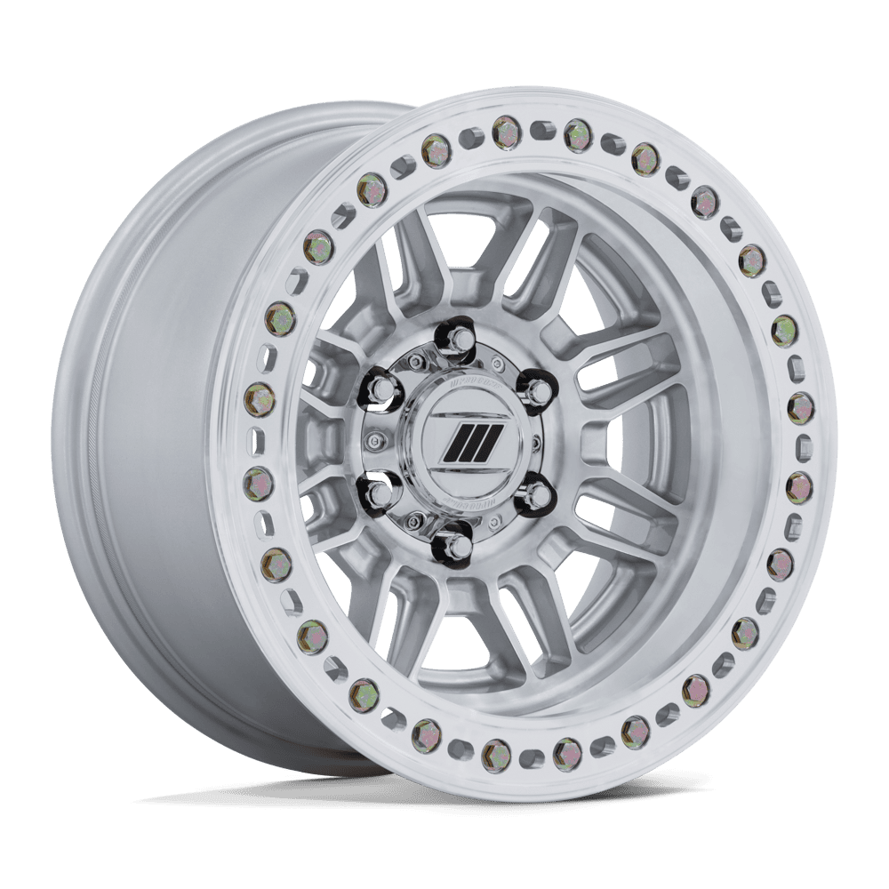 Pro Comp Alloys PA208 EQUALIZER BL 17x9 Gloss Silver W/ Machined Face 6x135 1mm