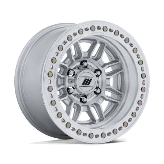 Pro Comp Alloys PA208 EQUALIZER BL 17x9 Gloss Silver W/ Machined Face 6x135 -12mm