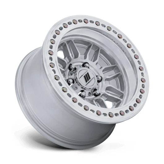 Pro Comp Alloys PA208 EQUALIZER BL 17x9 Gloss Silver W/ Machined Face 6x135 1mm