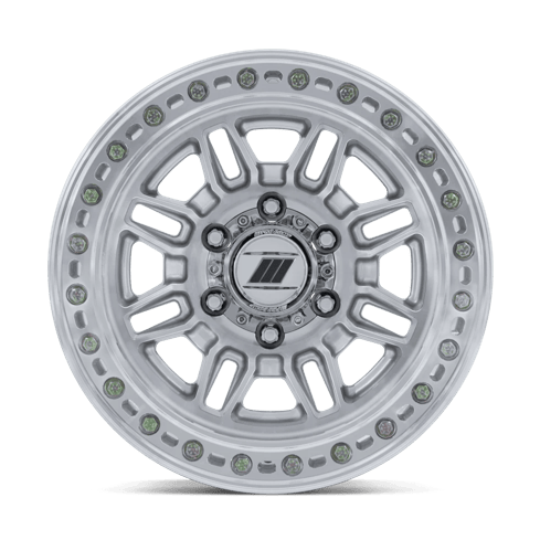 Pro Comp Alloys PA208 EQUALIZER BL 17x9 Gloss Silver W/ Machined Face 6x135 -12mm