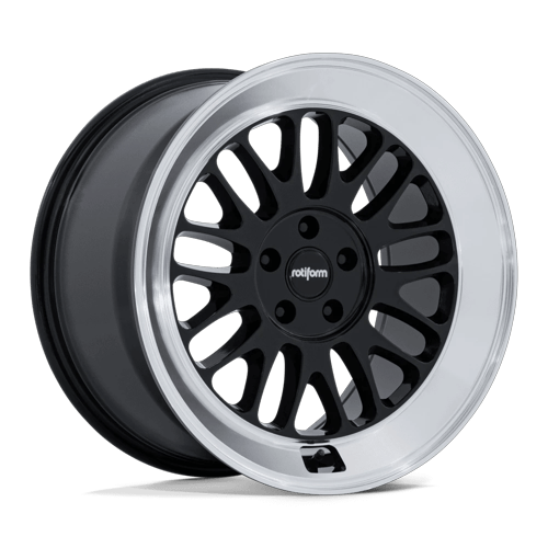 Rotiform RC214 SCP 19x8.5 Gloss Black W/ Diamond Cut Lip 5x114.3 35mm