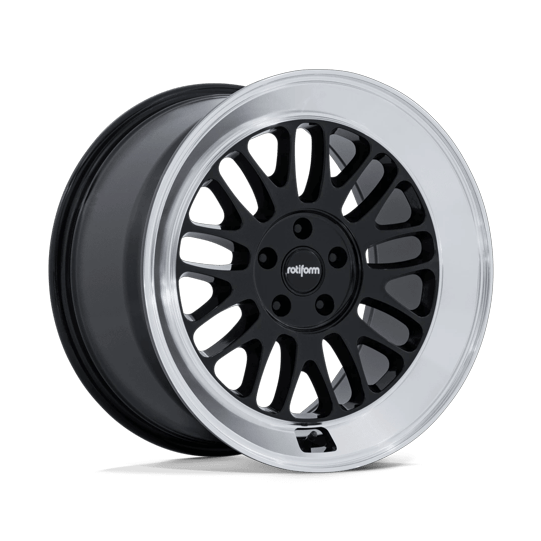 Rotiform RC214 SCP 19x8.5 Gloss Black W/ Diamond Cut Lip 5x114.3 35mm