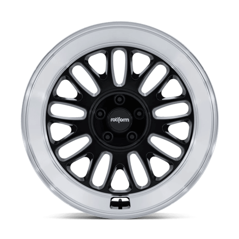 Rotiform RC214 SCP 19x8.5 Gloss Black W/ Diamond Cut Lip 5x114.3 35mm