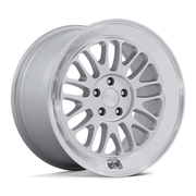 Rotiform RC214 SCP 18x8.5 Gloss Silver W Diamond Cut Lip 5x114.3 35mm