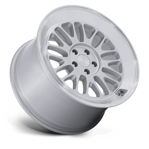 Rotiform RC214 SCP 18x8.5 Gloss Silver W Diamond Cut Lip 5x114.3 35mm