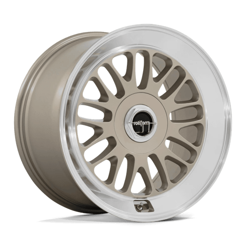 Rotiform RC214 SCP 18x8.5 Matte Gold W/ Diamond Cut Lip 5x114.3 35mm