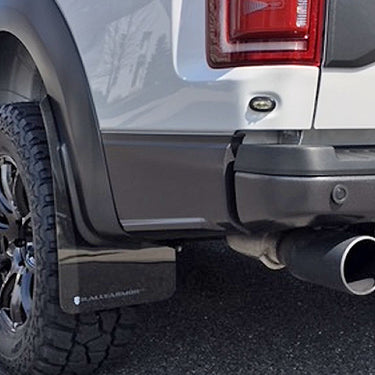 Rally Armor 17-20 Ford F-150 Raptor Gen 2 Black UR Mud Flap w/Dark Grey Logo
