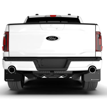 Rally Armor 21-25 Ford F-150 (Excl. Raptor) Black UR Mud Flap w/Metallic Black Logo