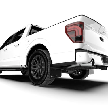 Rally Armor 21-25 Ford F-150 (Excl. Raptor) Black UR Mud Flap w/Metallic Black Logo