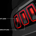 Raxiom 05-09 Ford Mustang Gen5 Tail Lights- Black Housing (Smoked Lens)