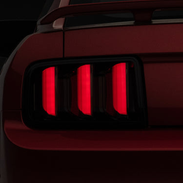 Raxiom 05-09 Ford Mustang Vector V2 LED Tail Lights- Black Housing (Smoked Lens)