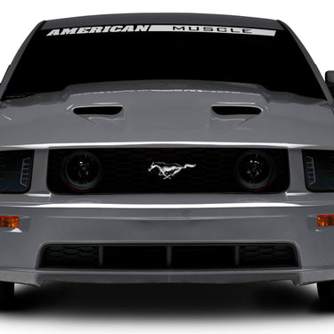 Raxiom 05-09 Ford Mustang w/ Halogen LED Halo Prjctr Headlights-Blk Hsng(Smoked Lens Exclude GT500)