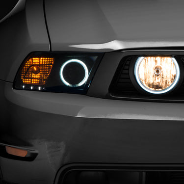 Raxiom 05-12 Ford Mustang GT LED Halo Fog Lights (Smoked)