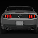 Raxiom 10-12 Ford Mustang Vector V2 LED Tail Lights - Gloss Black Housing (Clear Lens)