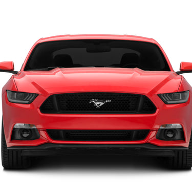 Raxiom 15-17 Ford Mustang Projector Headlights OEM HID Bulbs- Black Housing (Clear Lens)