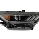 Raxiom 15-17 Ford Mustang Projector Headlights OEM HID Bulbs- Black Housing (Clear Lens)