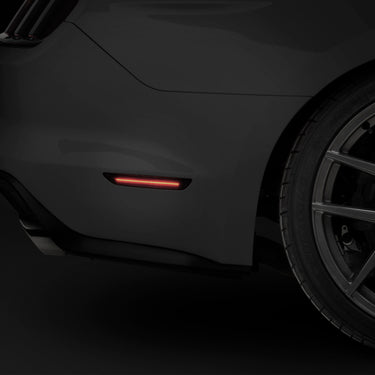 Raxiom 15-22 Ford Mustang Axial Series LED Side Marker Lights Rear (Smoked)
