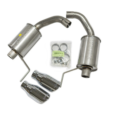 Roush 2015-2024 Ford Mustang 3.7L/2.3L V6/I4 Exhaust Kit w/ Round Tips